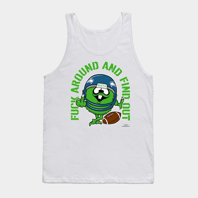 FUCK AROUND AND FIND OUT, SEATTLE *light* Tank Top by unsportsmanlikeconductco